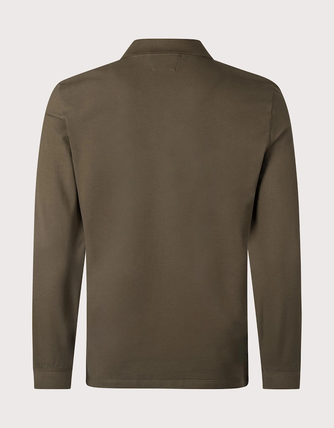 Stretch Piquet Long Sleeve Polo Shirt