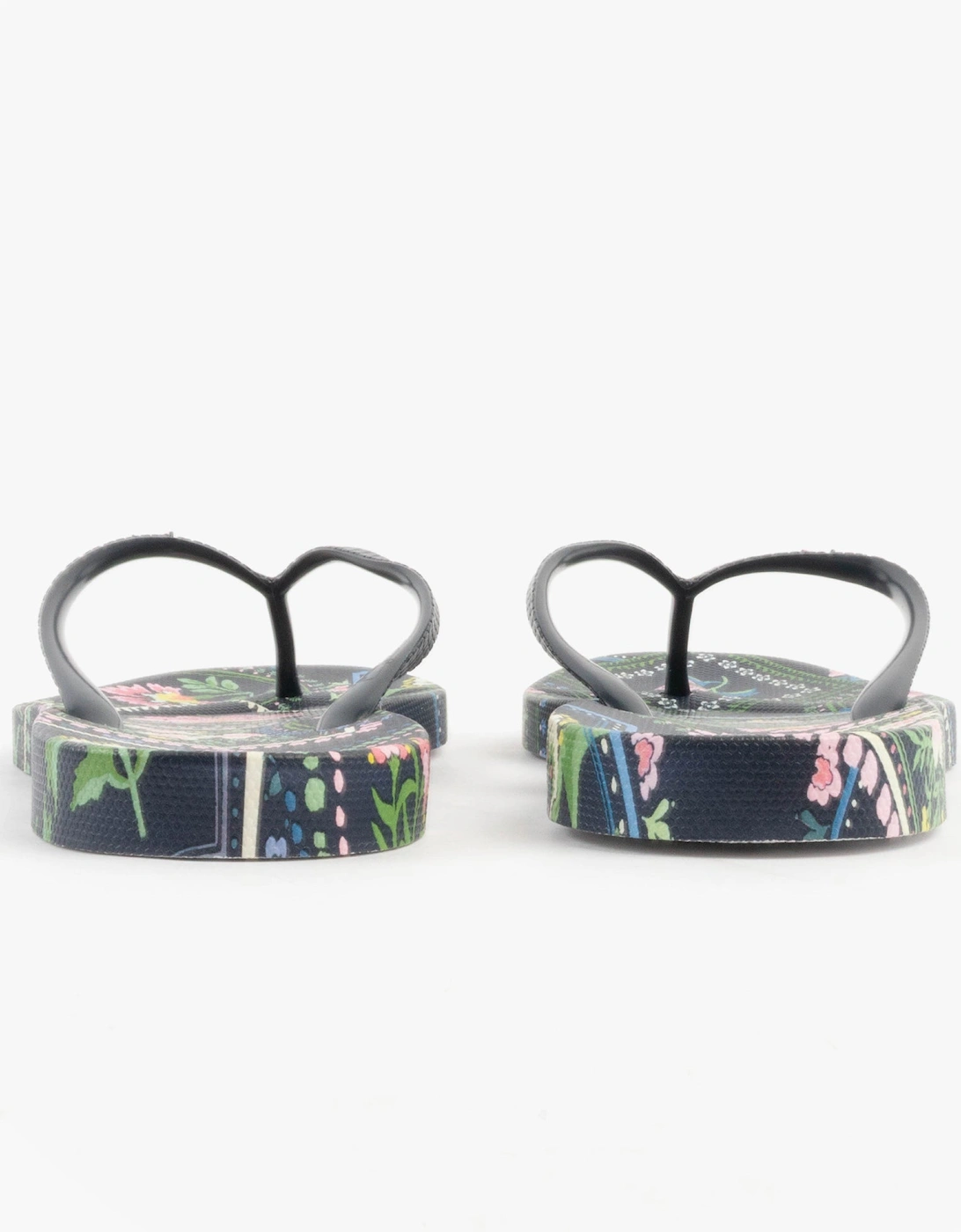 SUNVALE Womens Flip Flops Navy Mosaic Floral