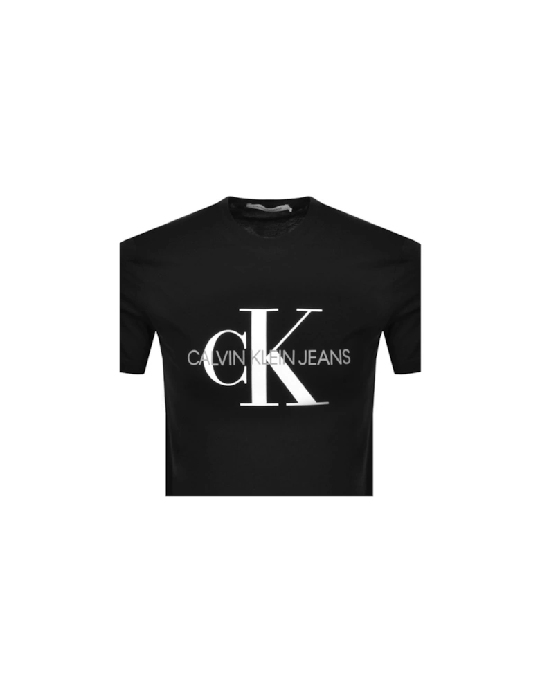 Jeans Monogram Slim Fit T Shirt Black