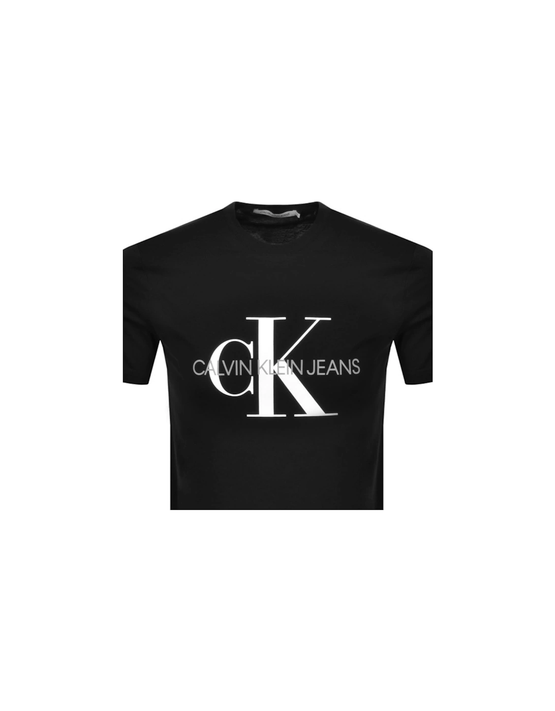 Jeans Monogram Slim Fit T Shirt Black