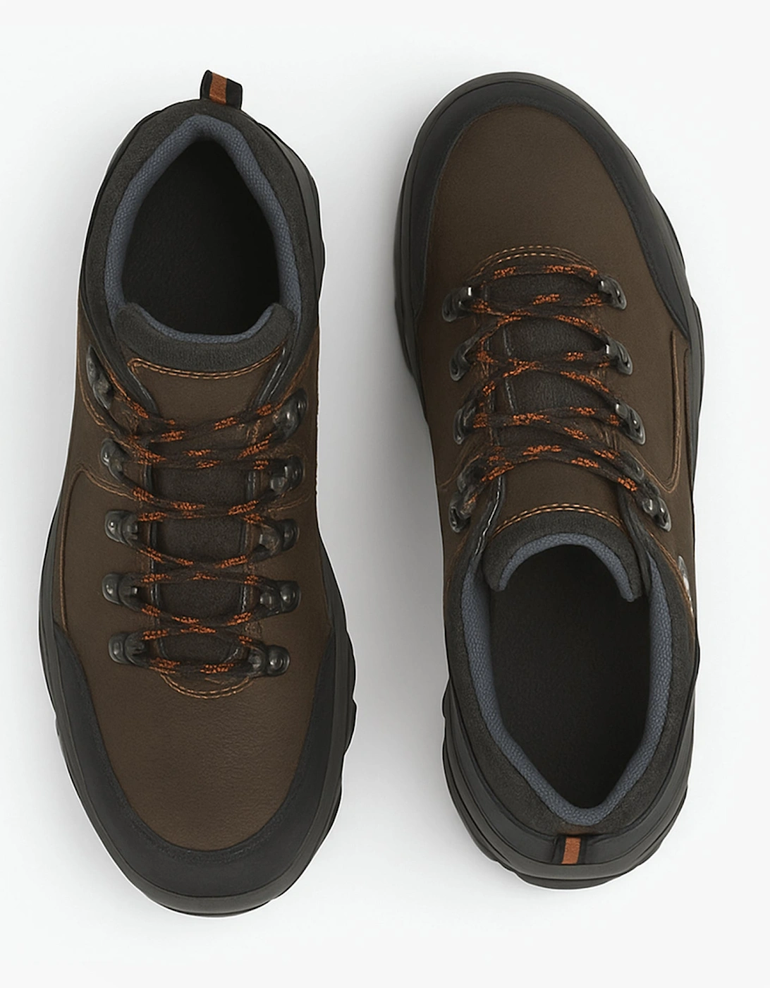 TERRAIN Mens Leather Trail Shoes Dark Brown