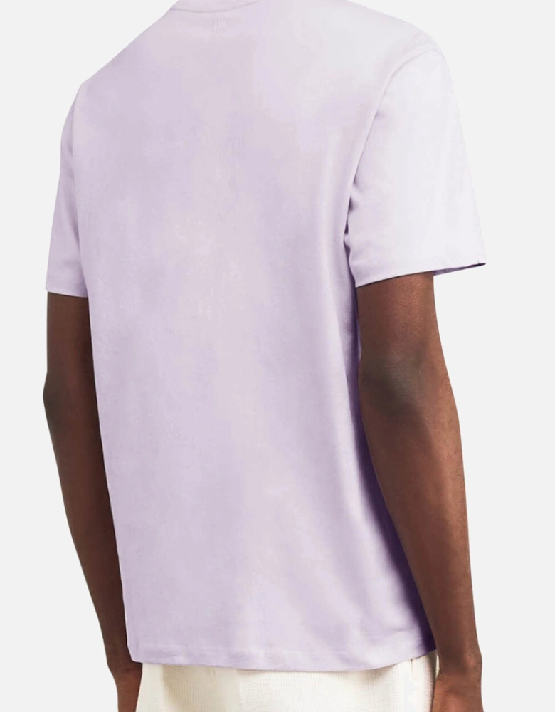 Men's Lilac 'Ami De Coeur' Cotton T-Shirt