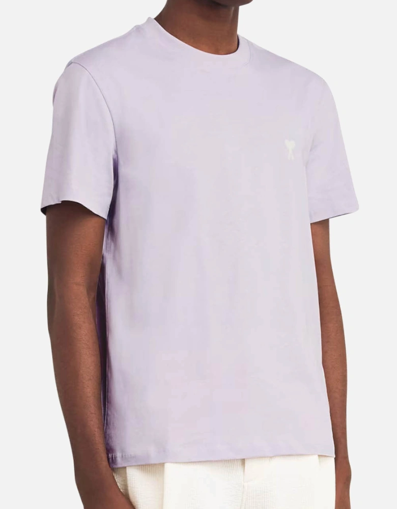 Men's Lilac 'Ami De Coeur' Cotton T-Shirt