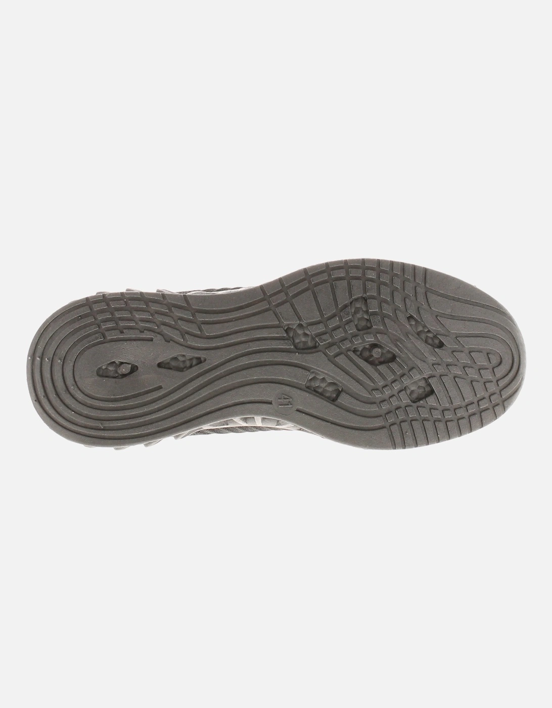 Womens Chunky Trainers Knit Effect Sky Slip On black UK Size