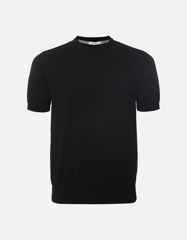 Knitted Crew Neck T-Shirt