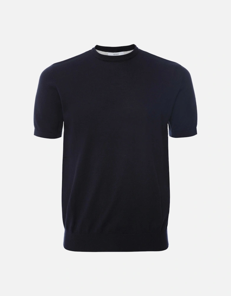 Knitted Crew Neck T-Shirt