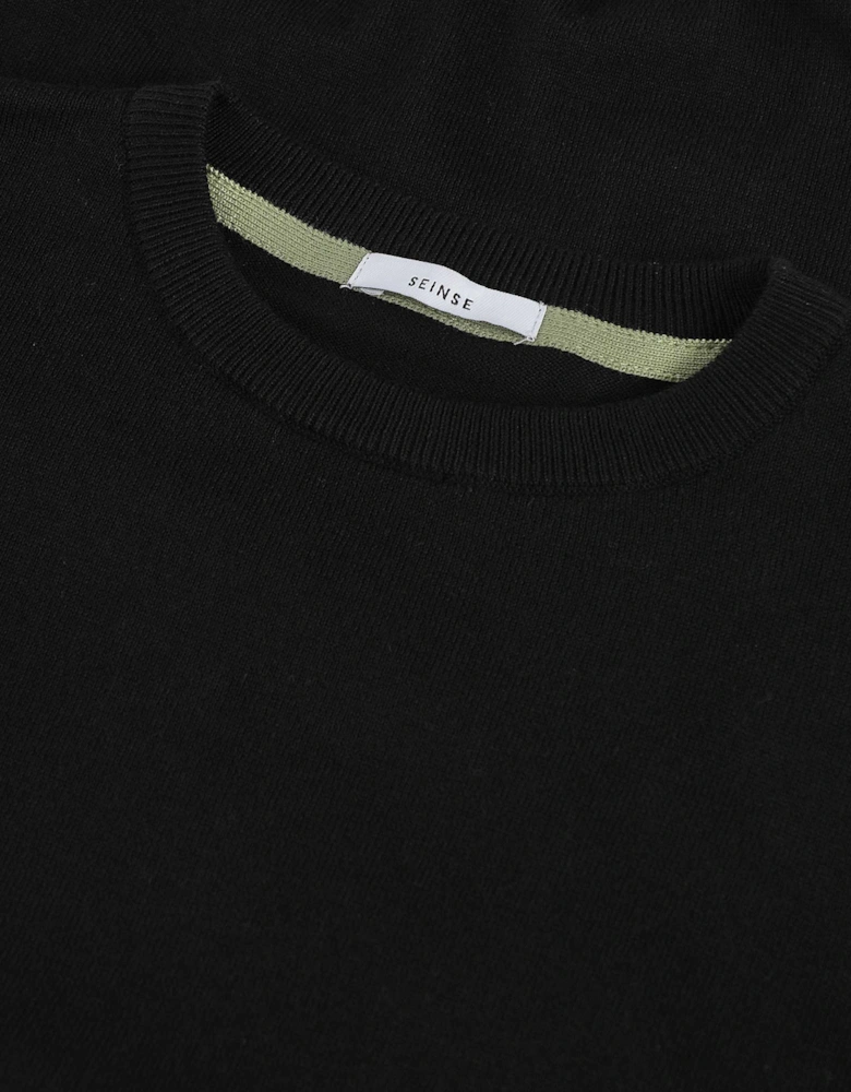 Knitted Crew Neck T-Shirt