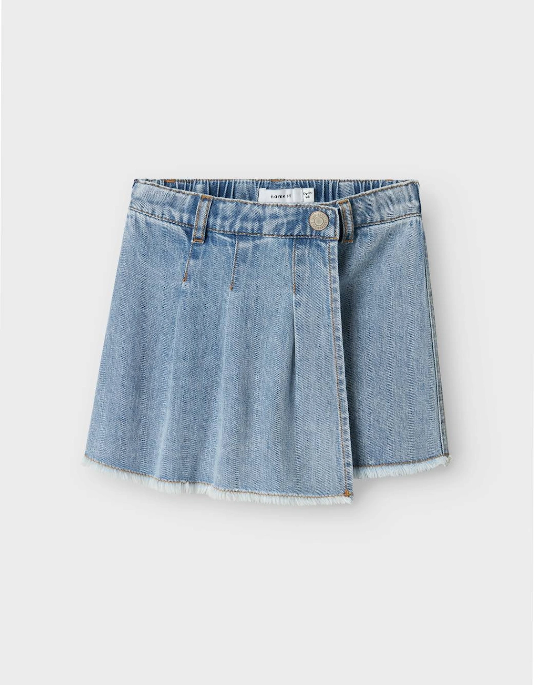 Mini Girl's Hanna Denim Skort Medium Blue, 3 of 2