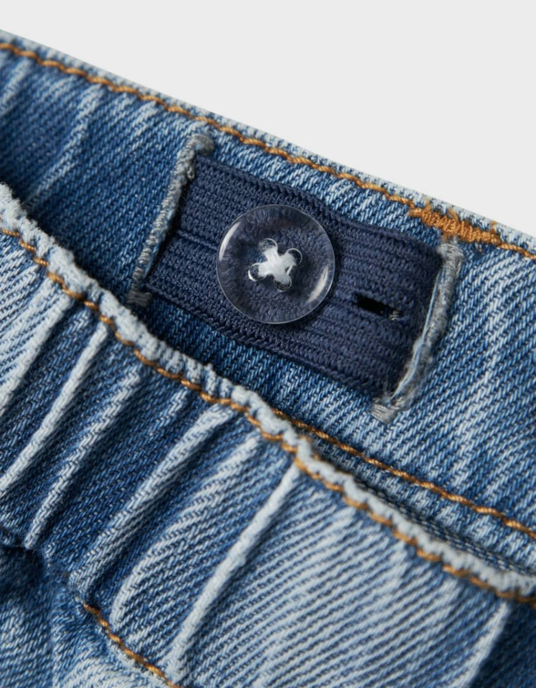 Mini Girl's Hanna Denim Skort Medium Blue