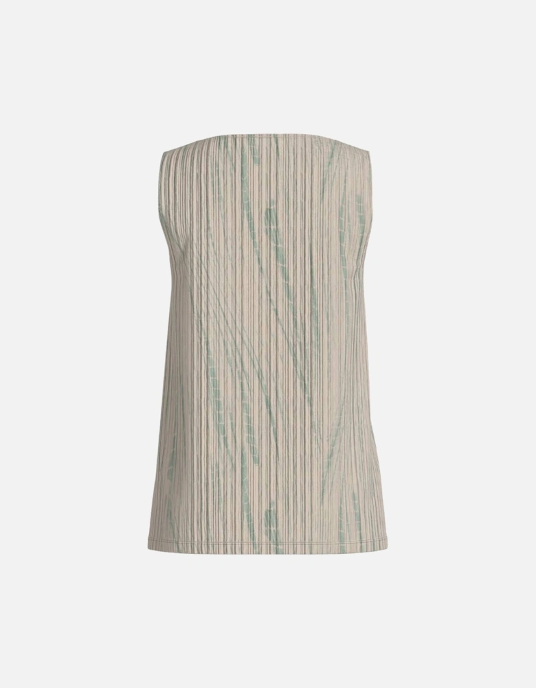 Women's Thua Mia Boatneck Sleeveless Top Birch/Slit Green