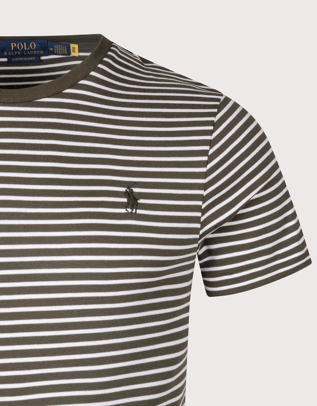 Custom Slim Striped Soft Cotton T-Shirt