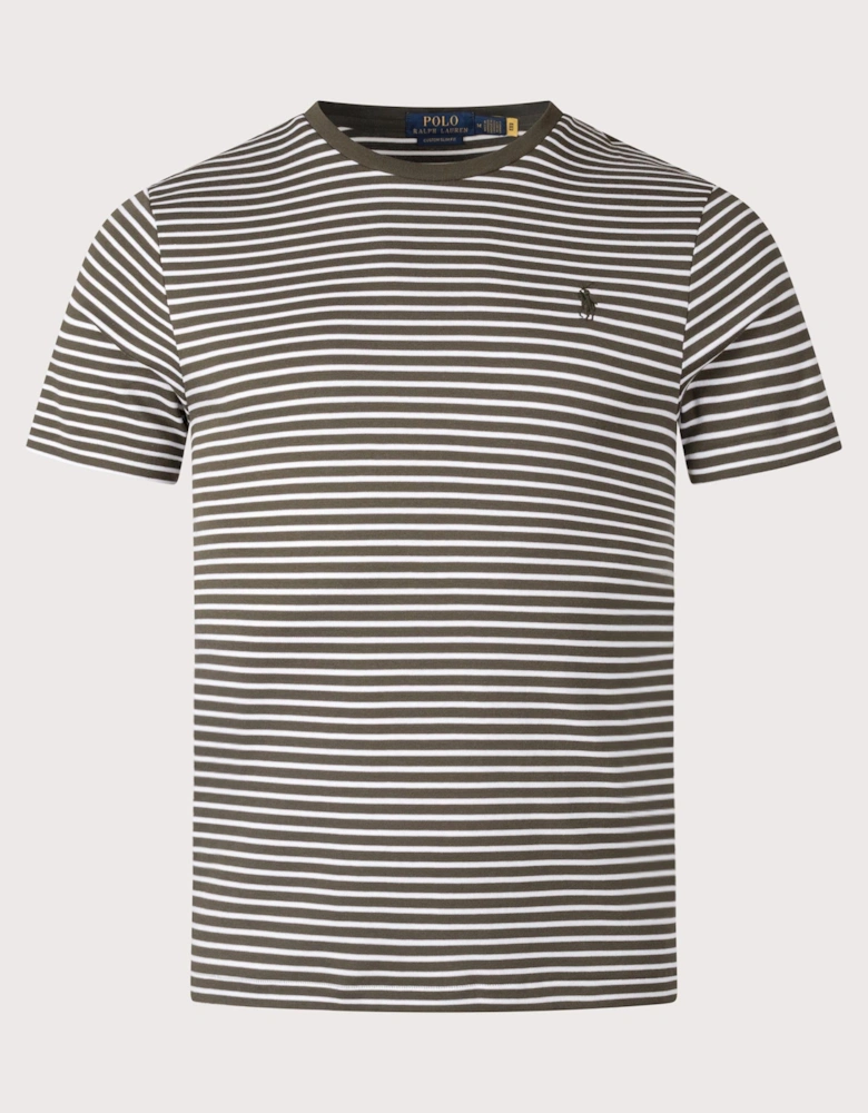 Custom Slim Striped Soft Cotton T-Shirt