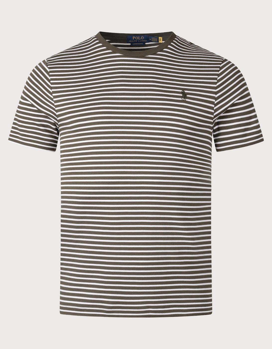 Custom Slim Striped Soft Cotton T-Shirt, 4 of 3