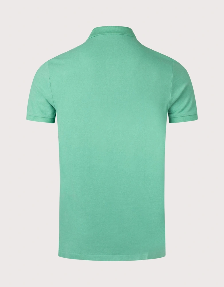 Custom Slim Fit Mesh Polo Shirt