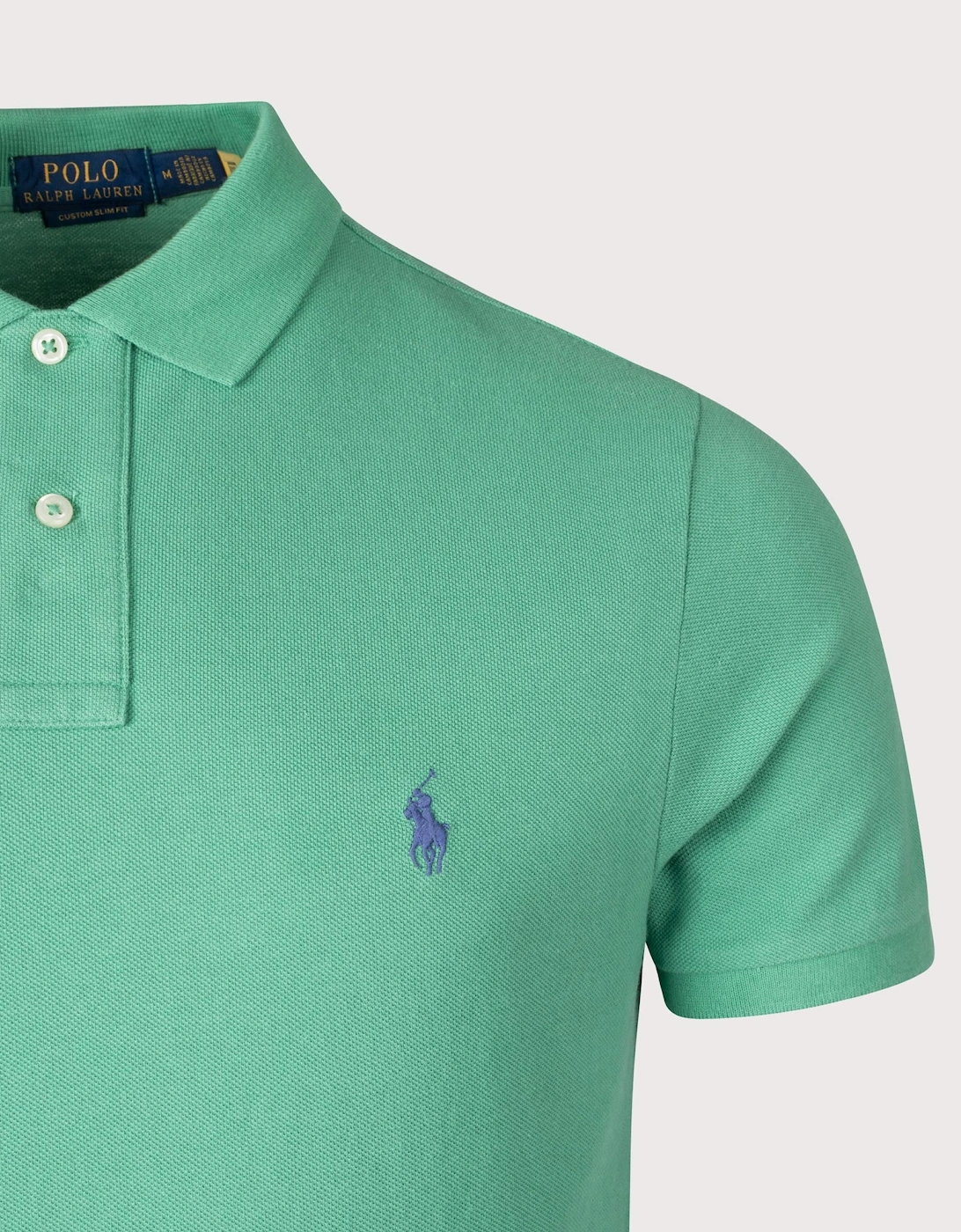 Custom Slim Fit Mesh Polo Shirt