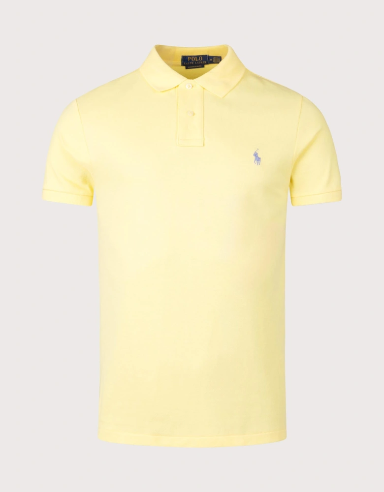 Custom Slim Fit Mesh Polo Shirt