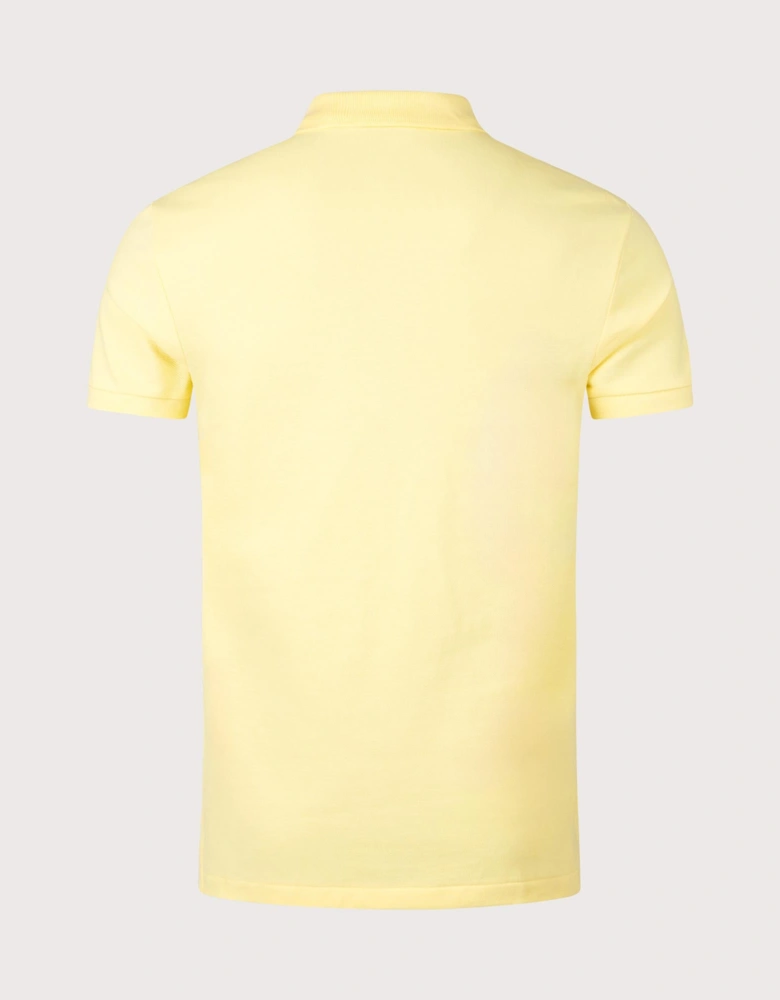 Custom Slim Fit Mesh Polo Shirt
