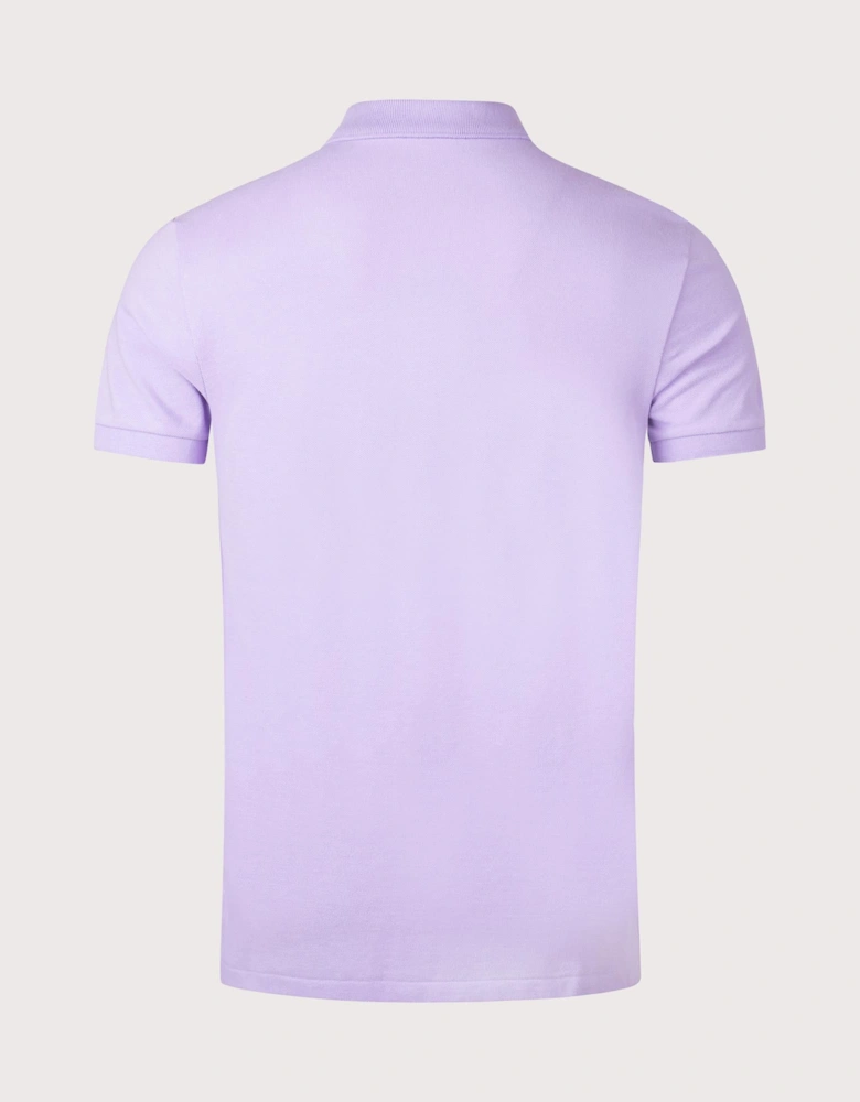 Custom Slim Fit Mesh Polo Shirt