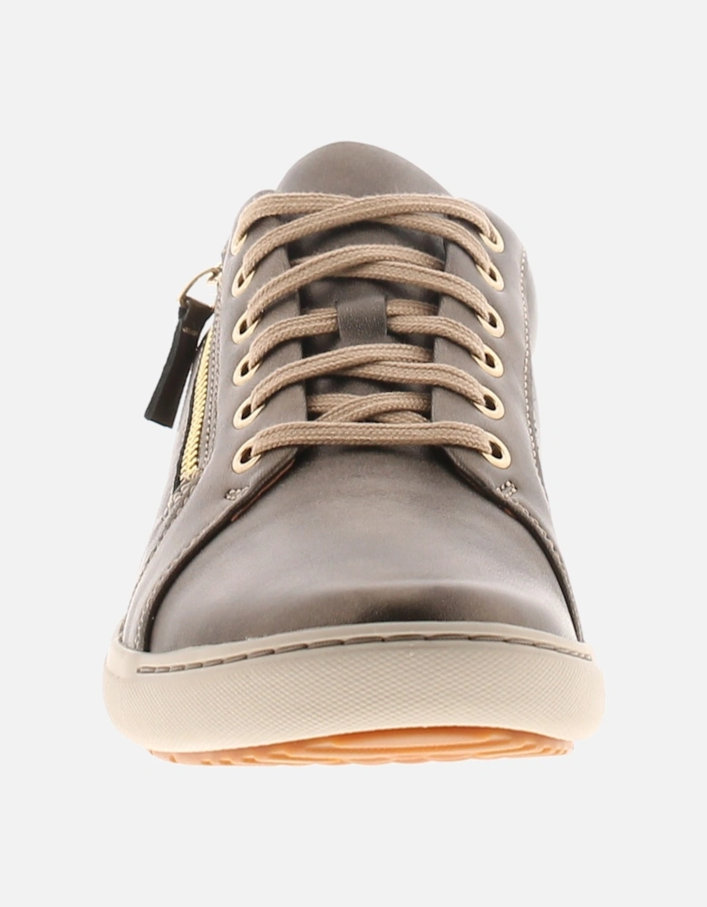 Womens Plimsolls Trainers Nalle Lace Leather Lace Up assorted UK Size