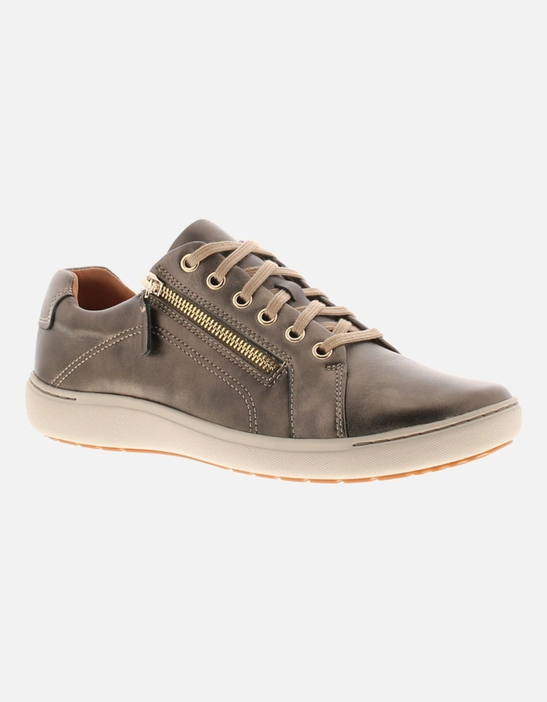 Womens Plimsolls Trainers Nalle Lace Leather Lace Up assorted UK Size