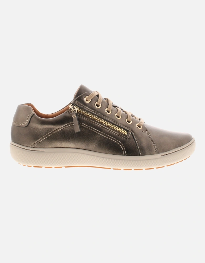 Womens Plimsolls Trainers Nalle Lace Leather Lace Up assorted UK Size
