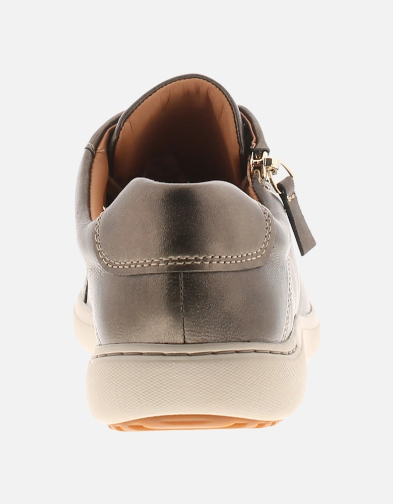 Womens Plimsolls Trainers Nalle Lace Leather Lace Up assorted UK Size