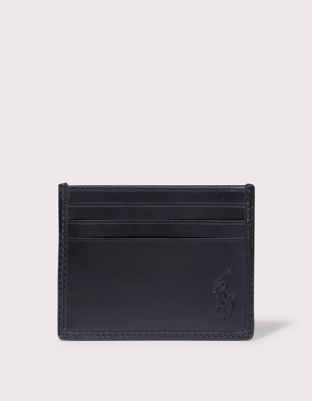 Signature Pony Leather Card Case