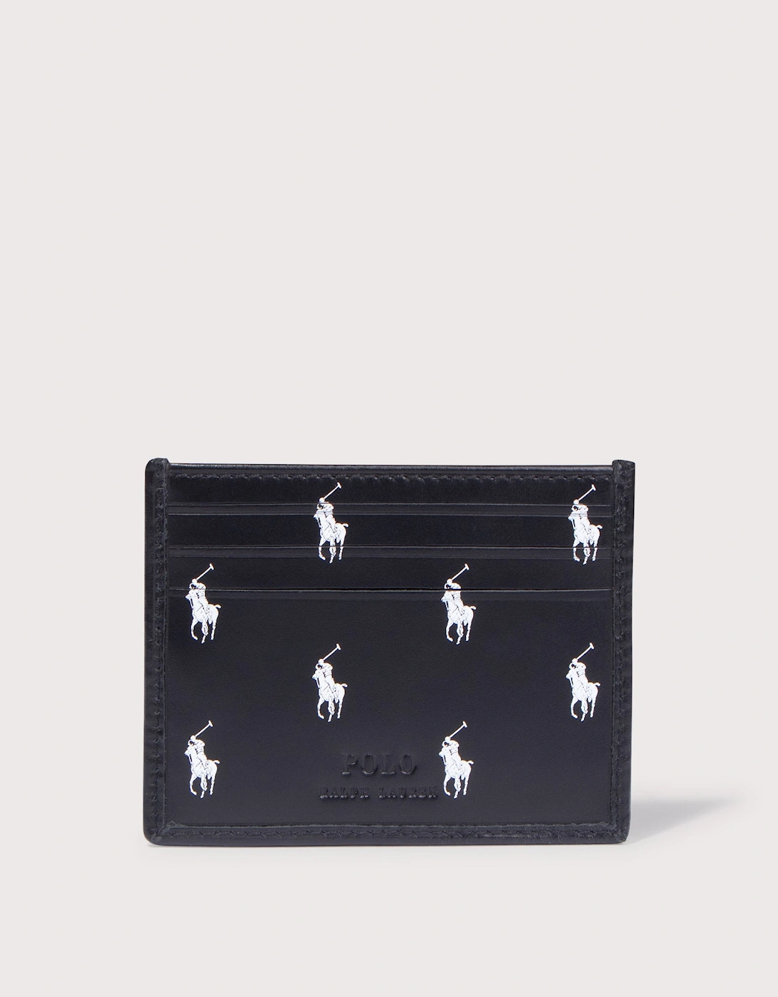 Signature Pony Leather Card Case