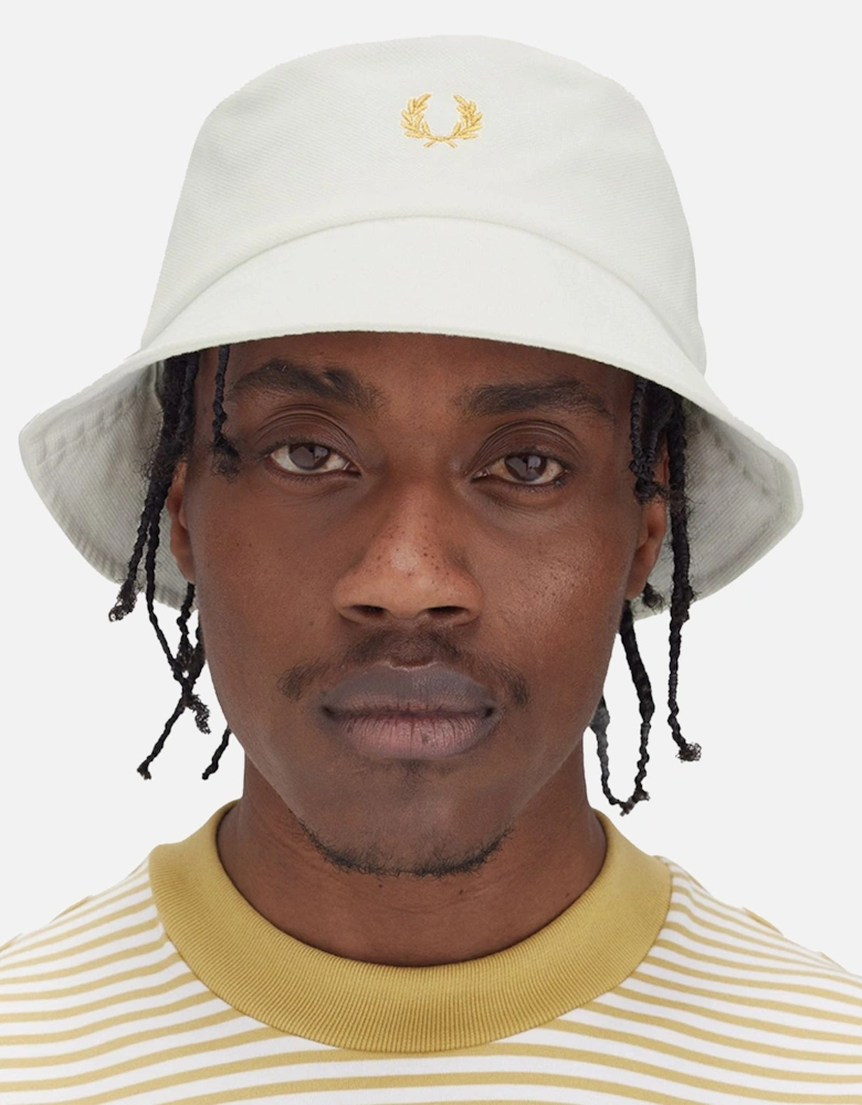 Classic Piqué Bucket Hat Snow White/Honey Comb