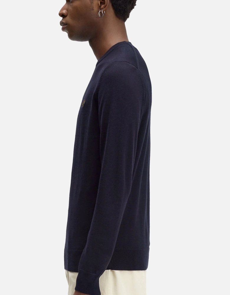 Classic Crew Neck Jumper Navy