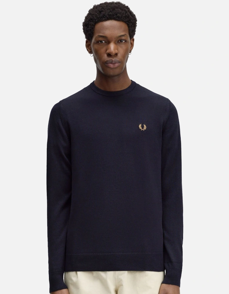 Classic Crew Neck Jumper Navy