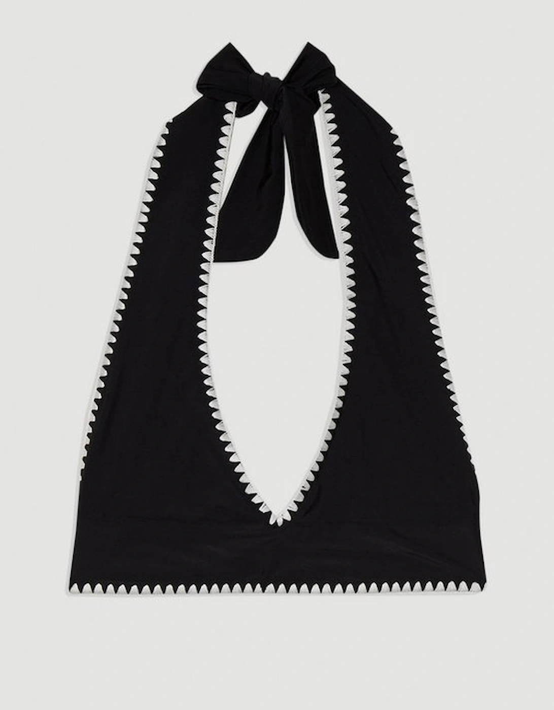 Stitch Detail Plunge Bikini Top