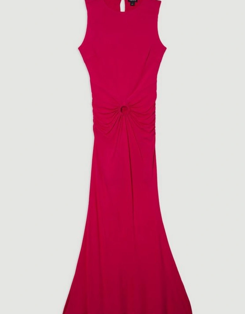 Premium Stretch Crepe Jersey Maxi Dress