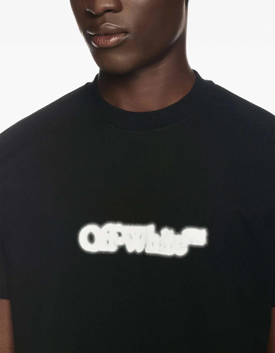 Spray Arrow Logo T-Shirt in Black