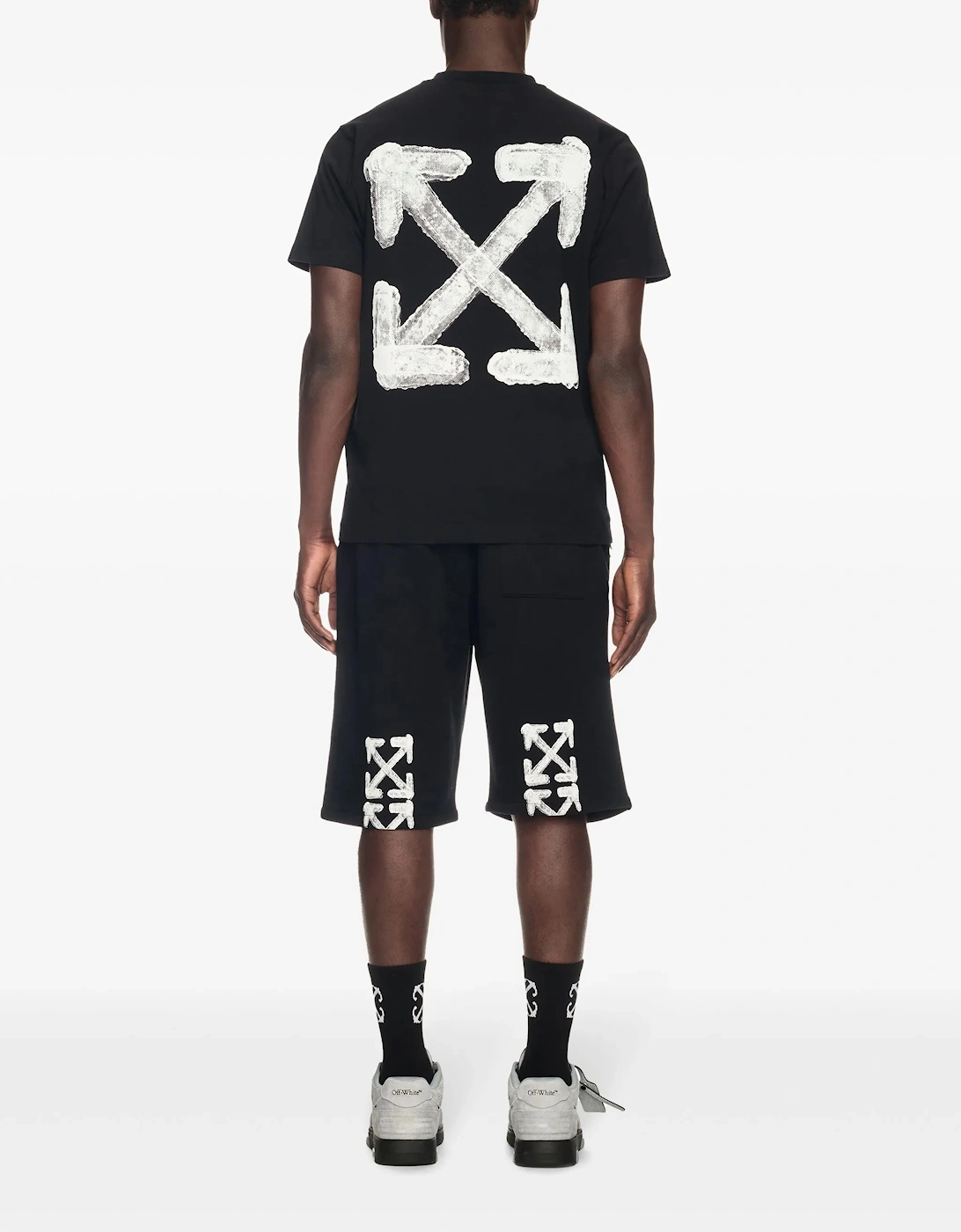 Spray Arrow Logo T-Shirt in Black