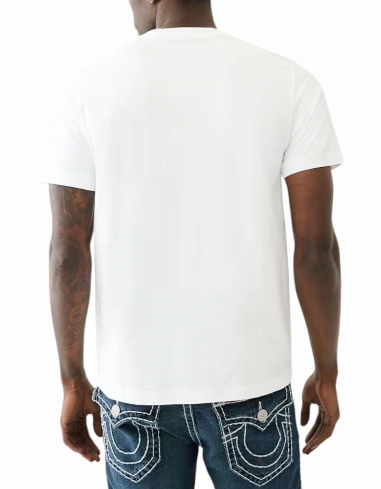 108035 Mens Dotted Print T Shirts Crew Neck Half Sleeve Cotton Tee