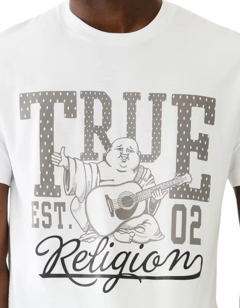 108035 Mens Dotted Print T Shirts Crew Neck Half Sleeve Cotton Tee