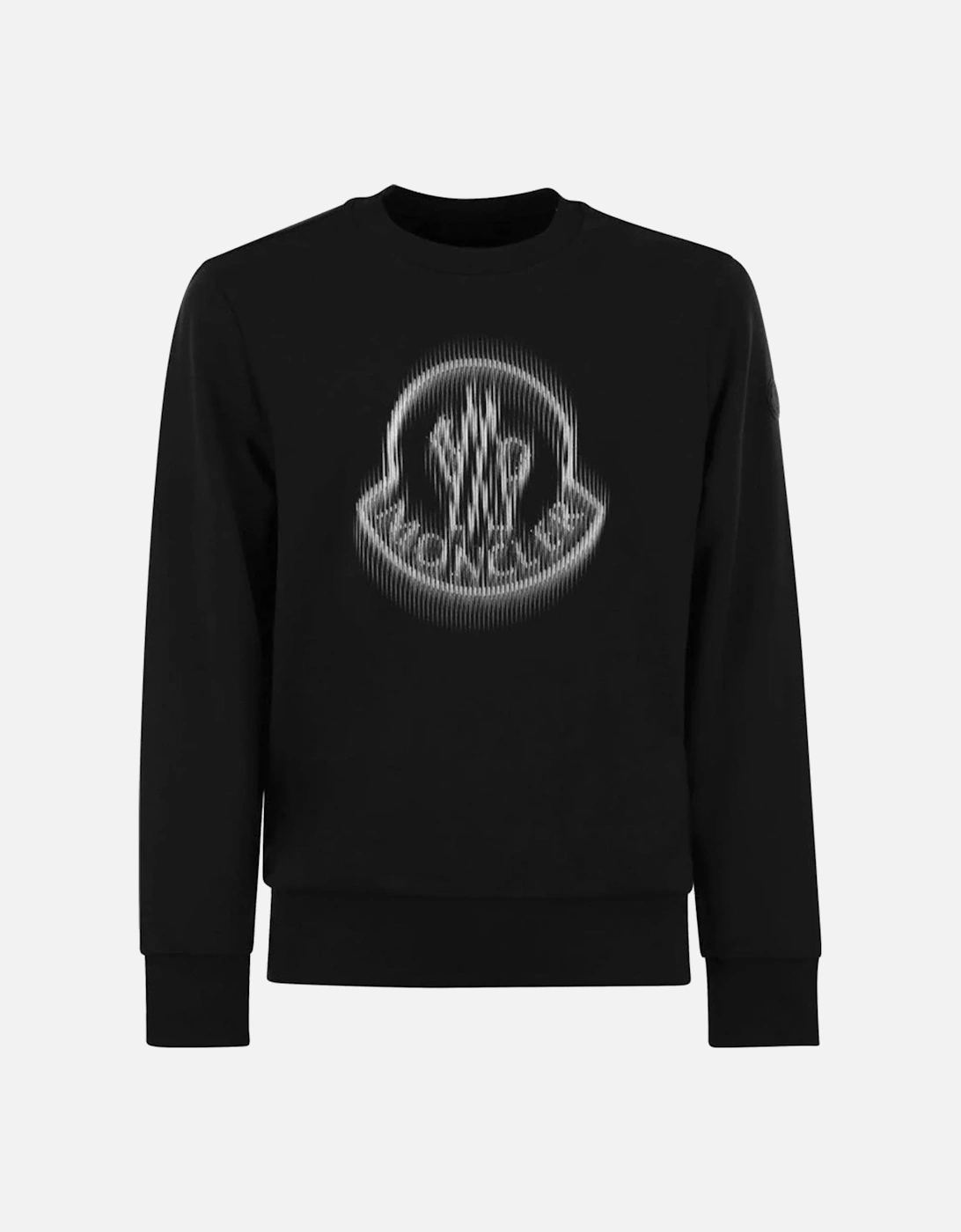 Shaded Logo Sweatshirt in Black, 4 of 3
