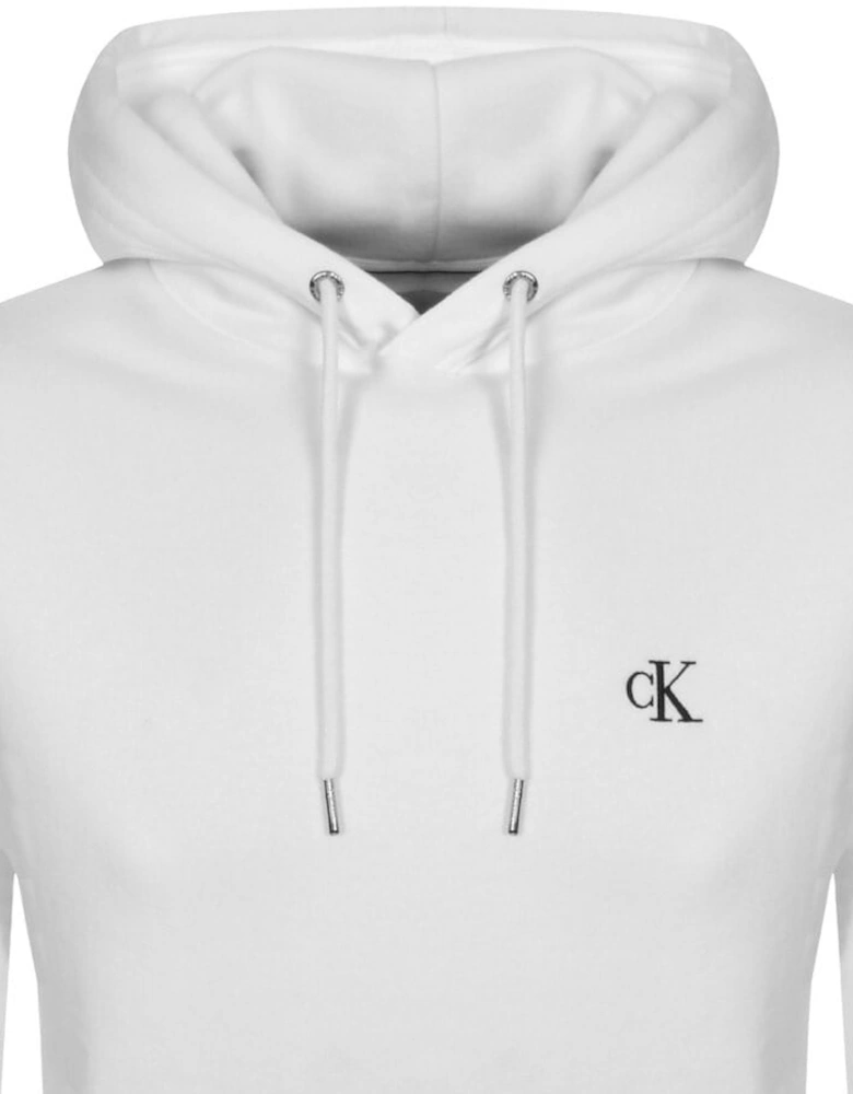 Jeans Logo Hoodie White