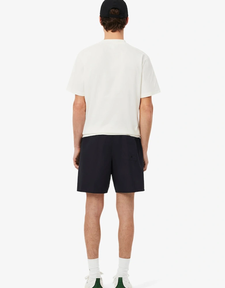 Mid Length Monochrome Swim Trunks