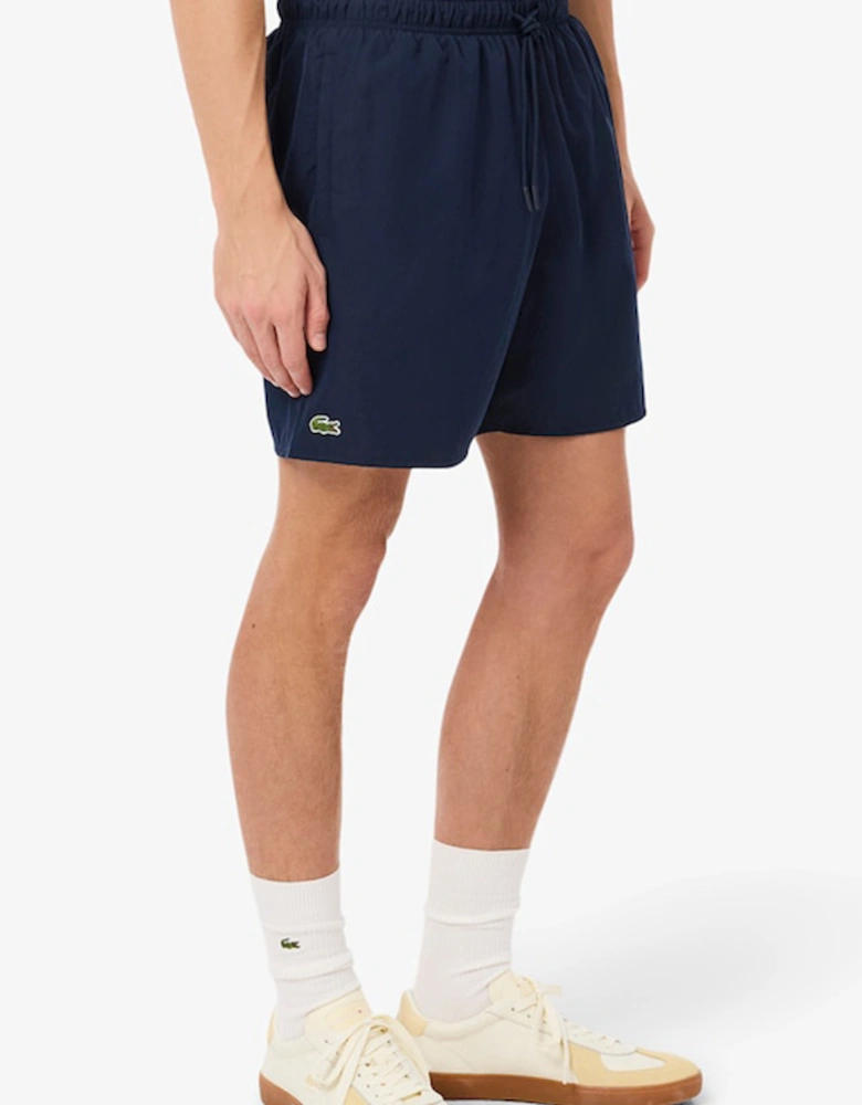 Mid Length Monochrome Swim Trunks