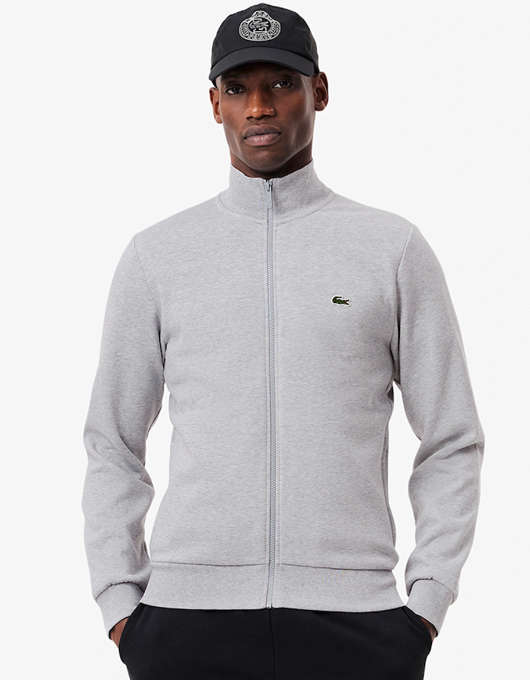 Zip-Up High Neck Fleece Sweatshirt, 5 of 4