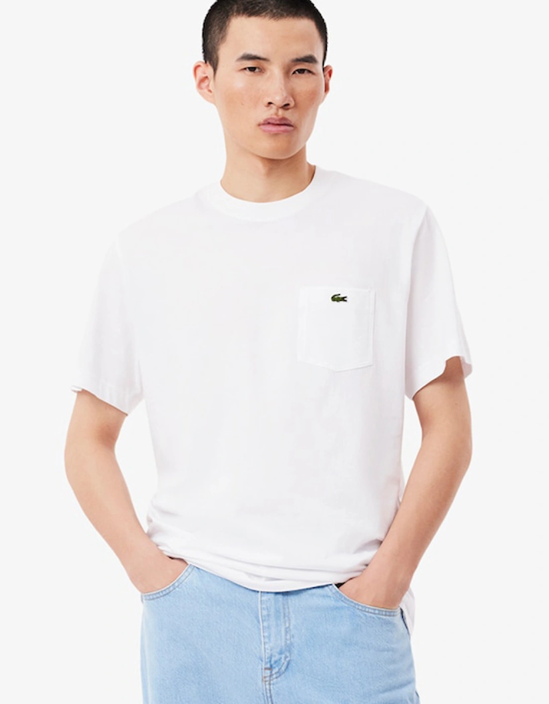 Cotton T-shirt with Breast Pocket, 4 of 3