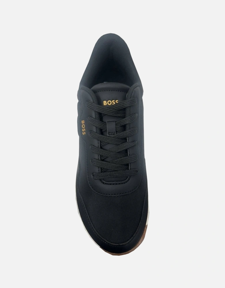 Men's Black Titanium Runn Trainers