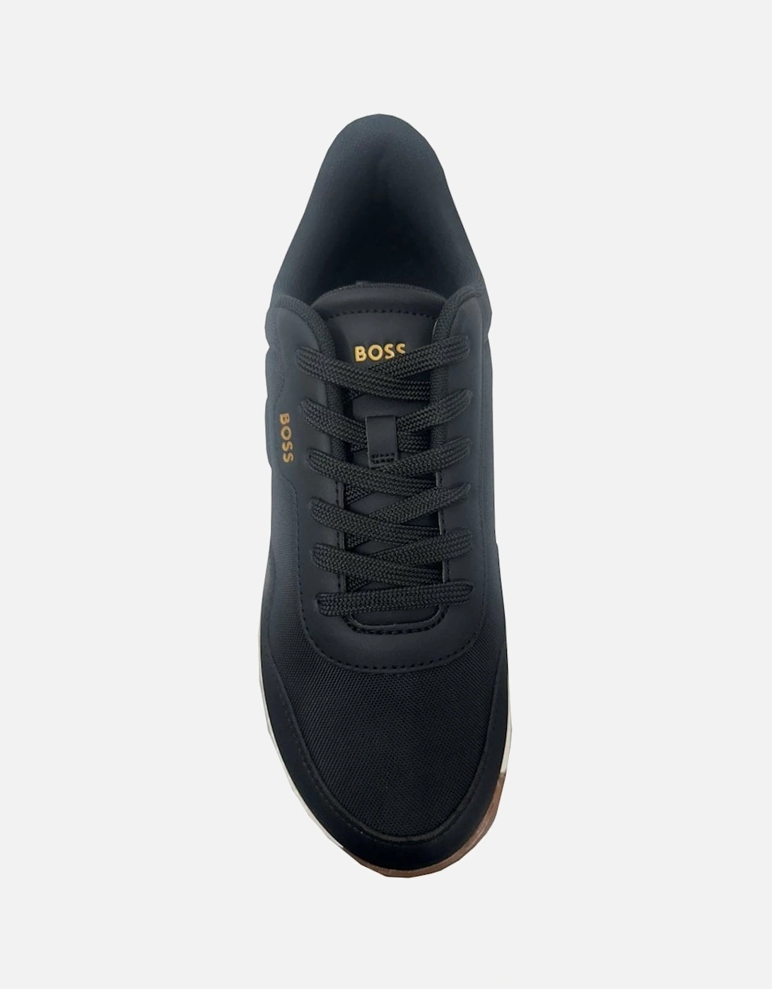 Men's Black Titanium Runn Trainers