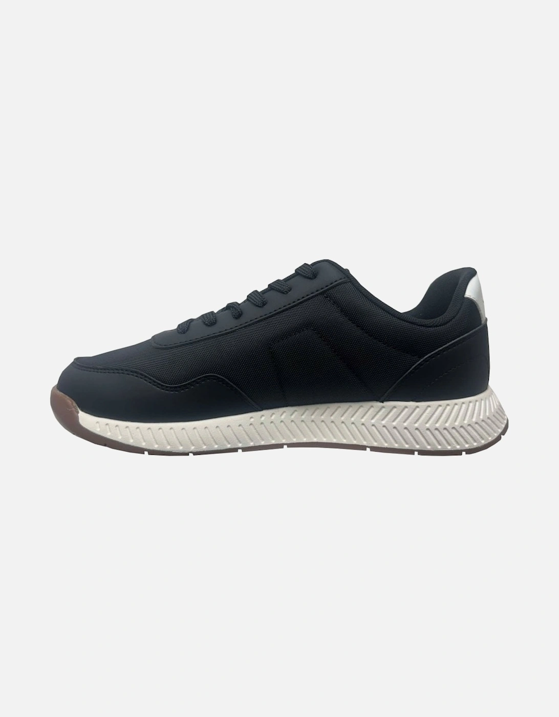 Men's Black Titanium Runn Trainers