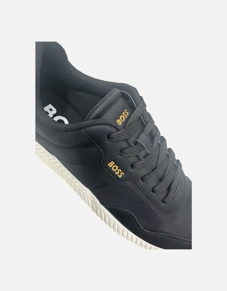 Men's Black Titanium Runn Trainers