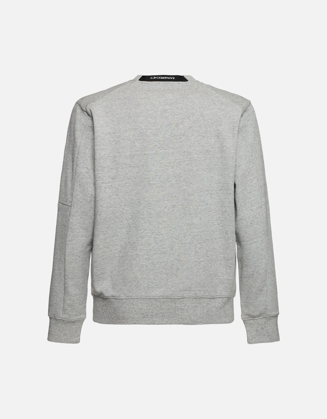 Diagonal Raised Fleece Lens Sweatshirt - Grey
