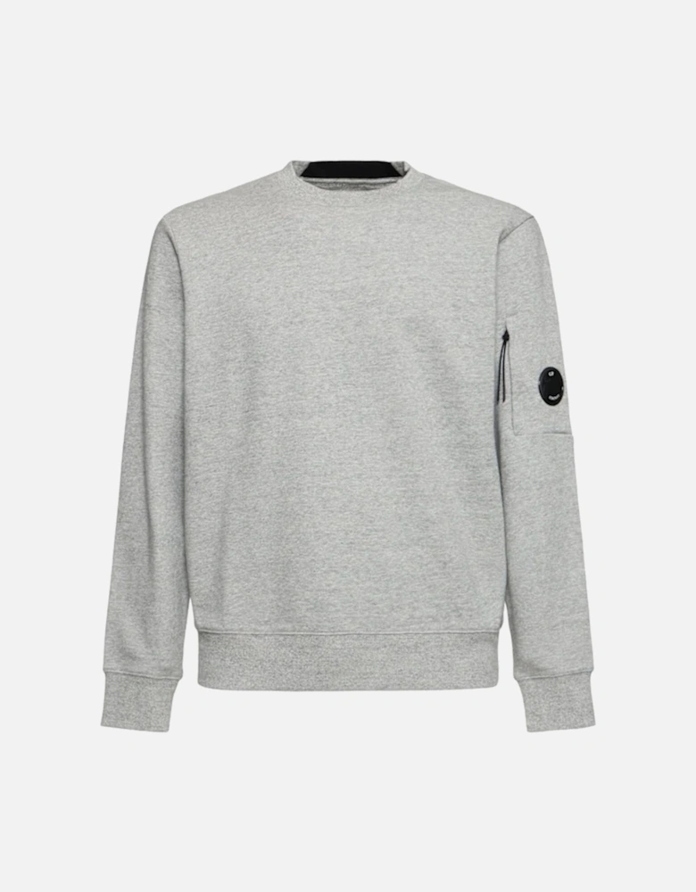 Diagonal Raised Fleece Lens Sweatshirt - Grey