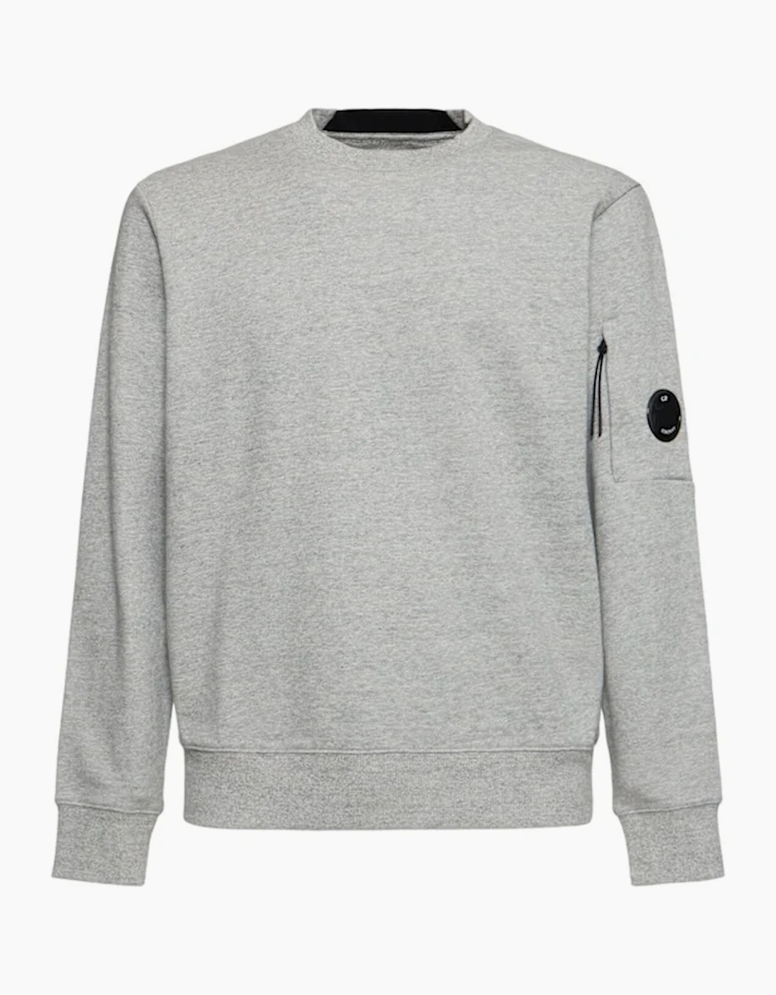 CP Company Men's Diagonal Raised Fleece Lens Sweatshirt - Grey - Size: EXTRA large